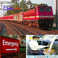 WorldClass Medilift Train Ambulance from Patna to Delhi