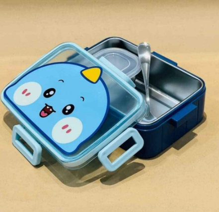Cute Cartoon Theme Stainless Steel Lunch Tiffin Box